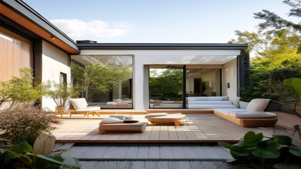 Pavillon de jardin toit plat : aménagement intérieur réussi