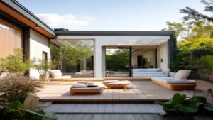 Pavillon de jardin toit plat : aménagement intérieur réussi