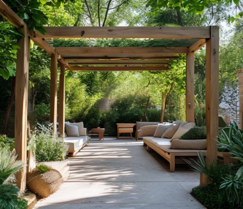 Pergola bioclimatique : 7 idées d'aménagement jardin 2 Pergola bioclimatique : 7 idées d’aménagement jardin