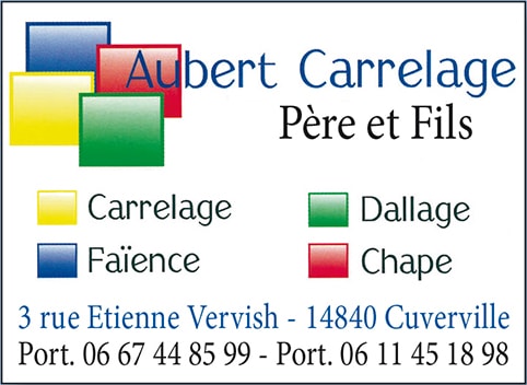 carte visite Aubert Carrelage
