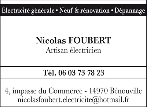 carte visite Nicolas FOUBERT